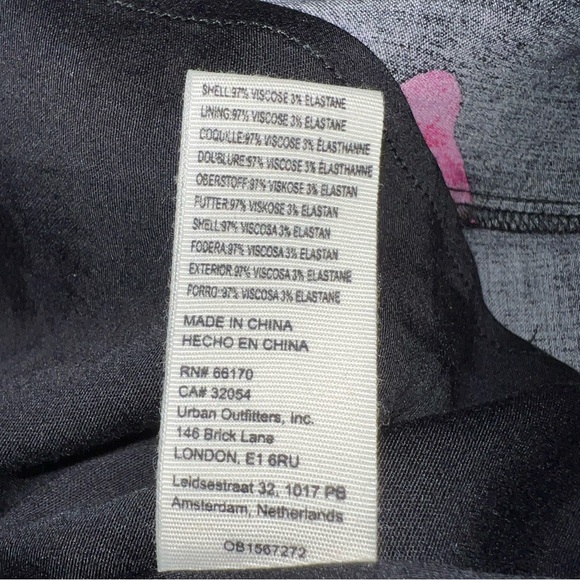 Free People Black and Pink Floral Midi Dress - Picture 13 of 13